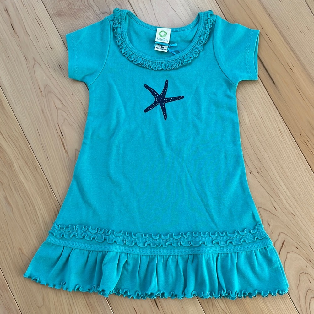 Tidal Effects Short Sleeve Dress